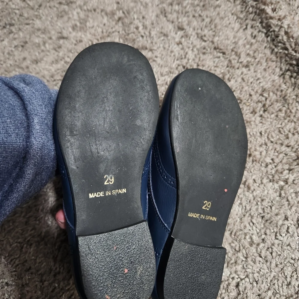 Elegant Navy Kids Dress Shoes